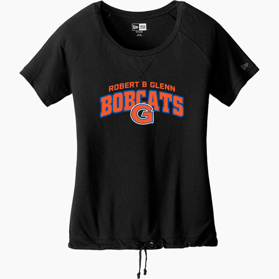 ROBERT B GLENN HIGH SCHOOL BOBCATS <span class="pdp-name-mascot">ROBERT B GLENN BOBCATS</span> New Era Women's Tri-Blend Short Sleeve Cinched Tee
