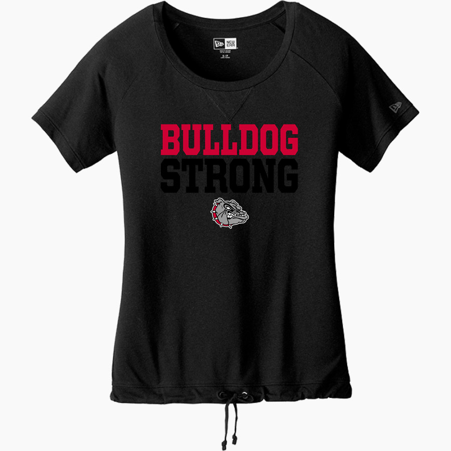 MEADVILLE HIGH SCHOOL BULLDOGS New Era Women's Tri-Blend Short Sleeve Cinched Tee