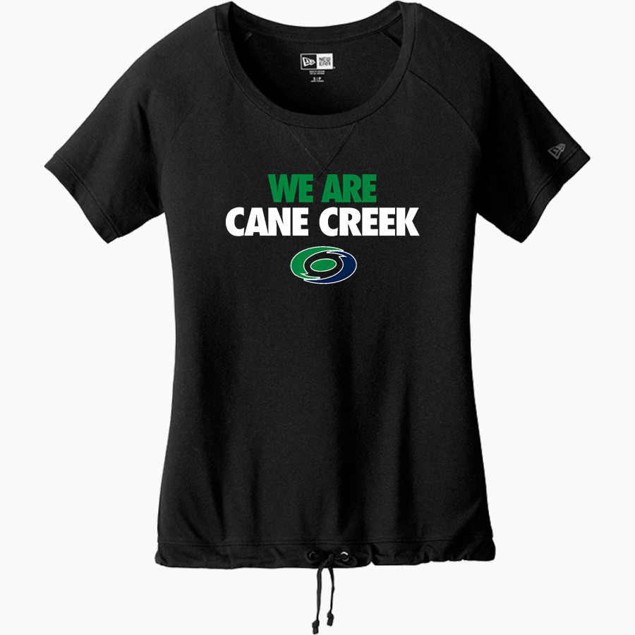 Cane Creek Canes <span class="pdp-name-mascot">Cane Creek Middle School</span> New Era Women's Tri-Blend Short Sleeve Cinched Tee