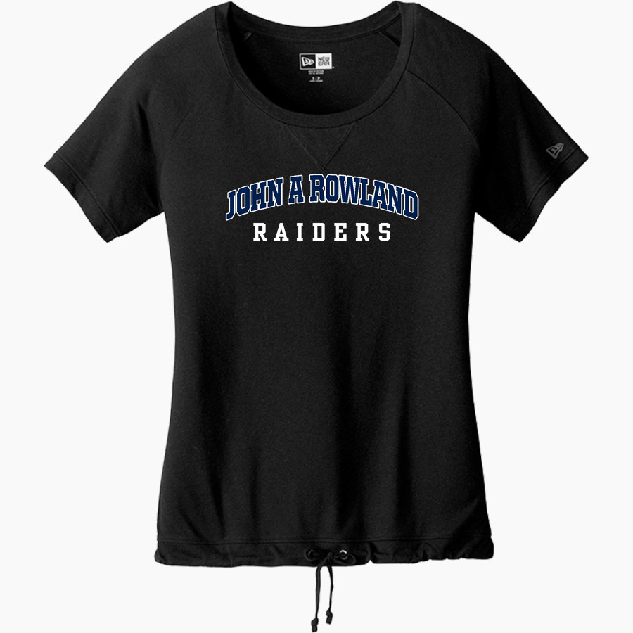 JOHN A ROWLAND HIGH SCHOOL RAIDERS <span class="pdp-name-mascot">JOHN A ROWLAND RAIDERS</span> New Era Women's Tri-Blend Short Sleeve Cinched Tee