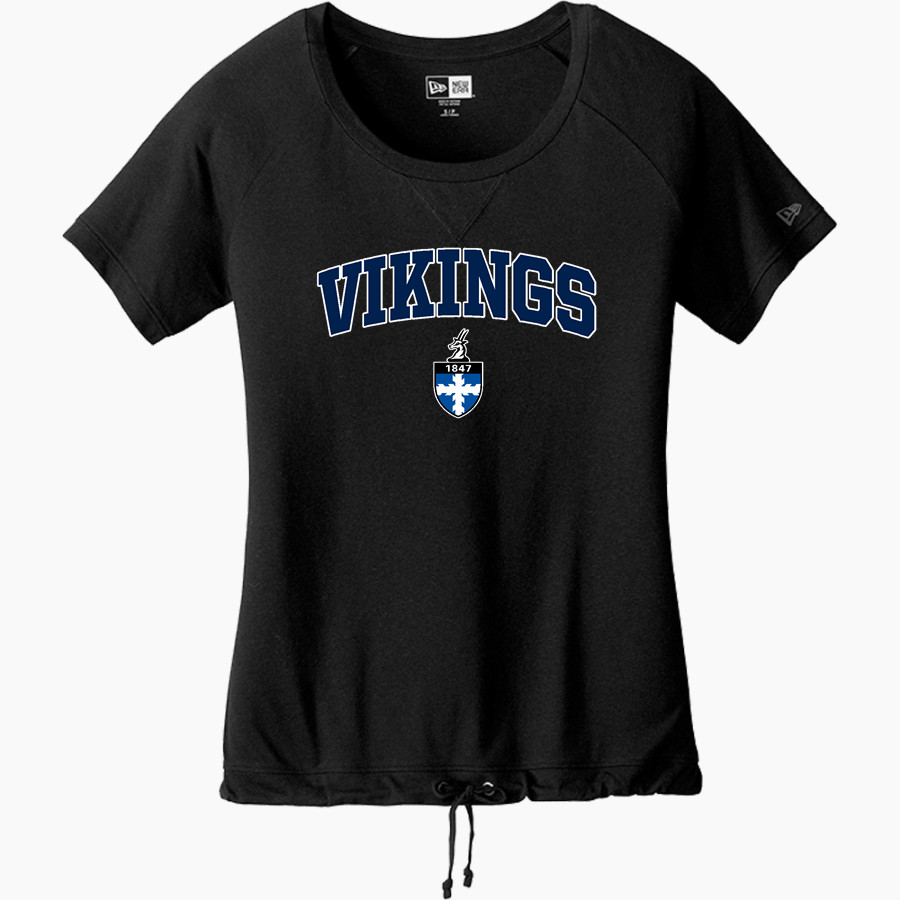 Lawrence University Vikings Online Store <span class="pdp-name-mascot">Lawrence</span> New Era Women's Tri-Blend Short Sleeve Cinched Tee