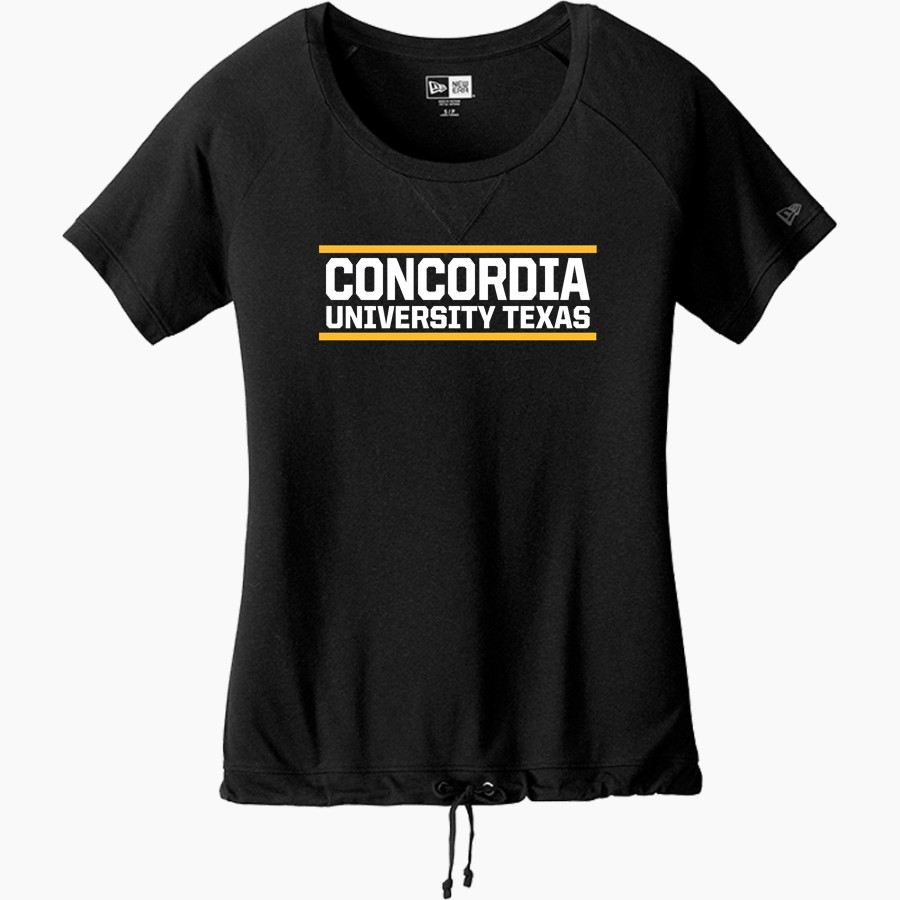 Concordia Tornados New Era Women's Tri-Blend Short Sleeve Cinched Tee