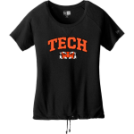 Tech High School Tigers <span class="pdp-name-mascot">Tech High School</span> New Era Women's Tri-Blend Short Sleeve Cinched Tee Front Thumbnail
