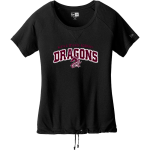 Math & Science Academy Dragons <span class="pdp-name-mascot">Math & Science Academy Dragons</span> New Era Women's Tri-Blend Short Sleeve Cinched Tee Front Thumbnail