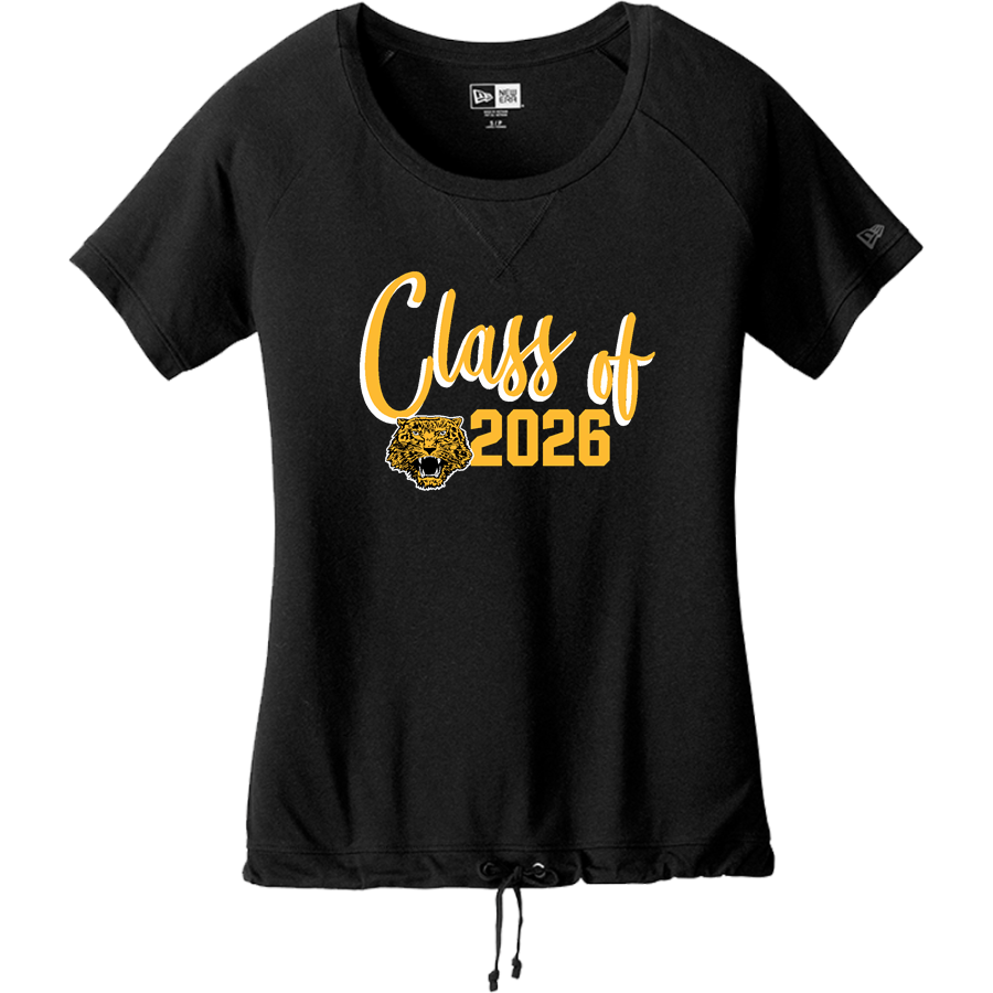 ITASCA HIGH SCHOOL WAMPUS CATS <span class="pdp-name-mascot">ITASCA WAMPUS CATS</span> New Era Women's Tri-Blend Short Sleeve Cinched Tee