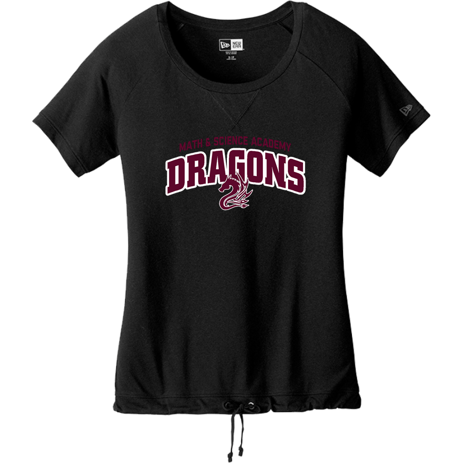 Math & Science Academy Dragons <span class="pdp-name-mascot">Math & Science Academy Dragons</span> New Era Women's Tri-Blend Short Sleeve Cinched Tee