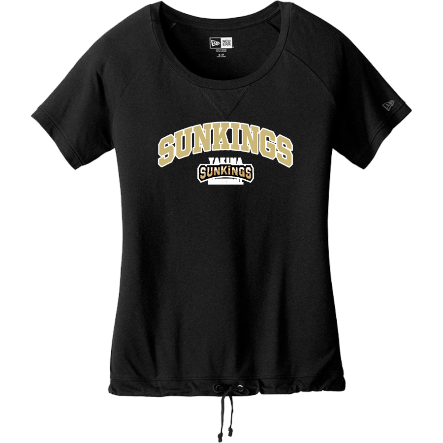Yakima Sunkings Sunkings <span class="pdp-name-mascot">Yakima Sunkings</span> New Era Women's Tri-Blend Short Sleeve Cinched Tee