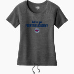 Frontier Academy Wolverines <span class="pdp-name-mascot">Frontier Academy Wolverines</span> New Era Women's Tri-Blend Short Sleeve Cinched Tee Front Thumbnail