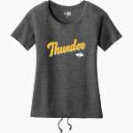 Central Valley Thunder New Era Women's Tri-Blend Short Sleeve Cinched Tee Front Thumbnail