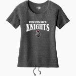 Renaissance Knights <span class="pdp-name-mascot">Renaissance Knights</span> New Era Women's Tri-Blend Short Sleeve Cinched Tee Front Thumbnail