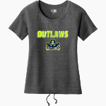 Ocean State Outlaws Outlaws <span class="pdp-name-mascot">Ocean State Outlaws</span> New Era Women's Tri-Blend Short Sleeve Cinched Tee Front Thumbnail