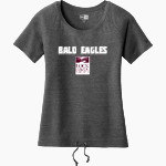Lock Haven Bald Eagles <span class="pdp-name-mascot">Lock Haven University Bald Eagles</span> New Era Women's Tri-Blend Short Sleeve Cinched Tee Front Thumbnail