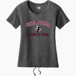 FAYETTEVILLE HIGH SCHOOL LIONS New Era Women's Tri-Blend Short Sleeve Cinched Tee Front Thumbnail