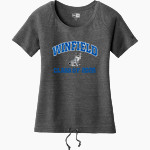 Winfield Elementary Wildcats <span class="pdp-name-mascot">Winfield Elementary Wildcats</span> New Era Women's Tri-Blend Short Sleeve Cinched Tee Front Thumbnail