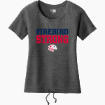 Firebirds Fastpitch The Official Online Store <span class="pdp-name-mascot">Firebirds Fastpitch Softball</span> New Era Women's Tri-Blend Short Sleeve Cinched Tee Front Thumbnail