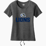 Calvary Lions <span class="pdp-name-mascot">Calvary Lions</span> New Era Women's Tri-Blend Short Sleeve Cinched Tee Front Thumbnail