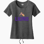 Gospel Light Christian Lions <span class="pdp-name-mascot">Gospel Light Christian School Lions</span> New Era Women's Tri-Blend Short Sleeve Cinched Tee Front Thumbnail