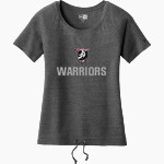 Trinity Christian Warriors <span class="pdp-name-mascot">Trinity Christian School Warriors</span> New Era Women's Tri-Blend Short Sleeve Cinched Tee Front Thumbnail