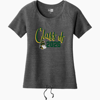 New Era Women's Tri-Blend Short Sleeve Cinched Tee