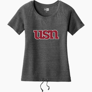 New Era Women's Tri-Blend Short Sleeve Cinched Tee