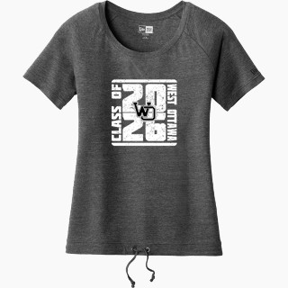 New Era Women's Tri-Blend Short Sleeve Cinched Tee