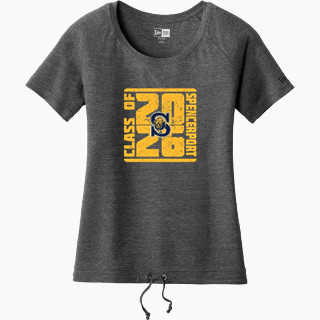 New Era Women's Tri-Blend Short Sleeve Cinched Tee