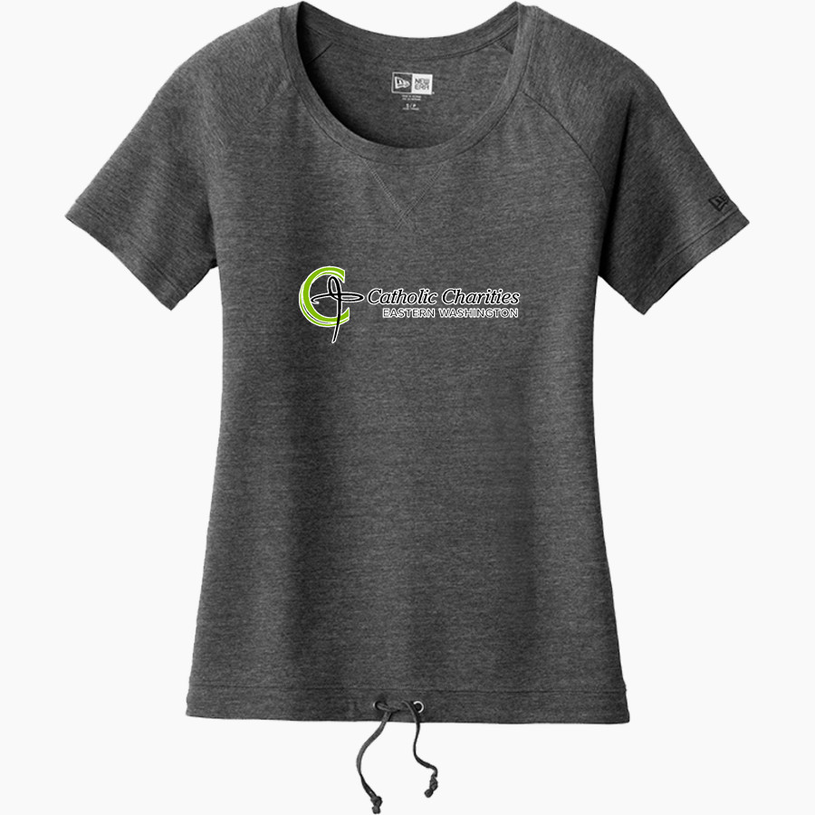 Catholic Charities of Eastern WA Catholic Charities New Era Women's Tri-Blend Short Sleeve Cinched Tee