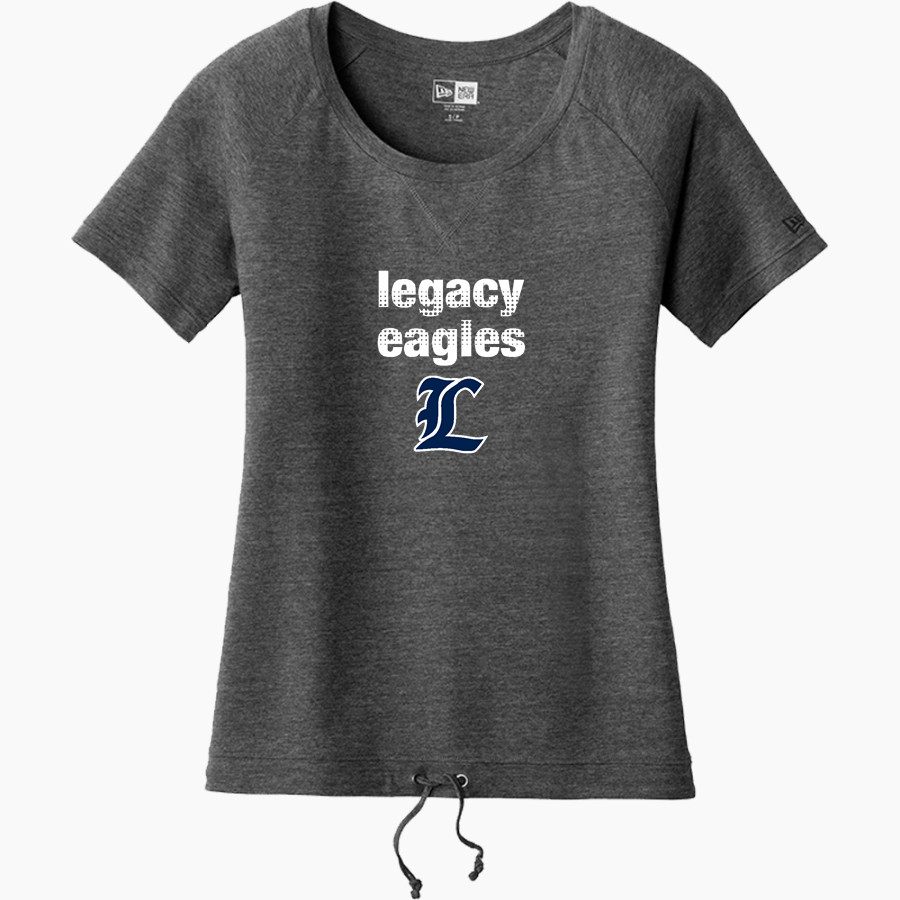 Legacy Eagles New Era Women's Tri-Blend Short Sleeve Cinched Tee
