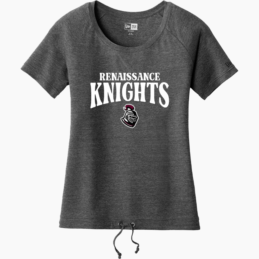 Renaissance Knights <span class="pdp-name-mascot">Renaissance Knights</span> New Era Women's Tri-Blend Short Sleeve Cinched Tee