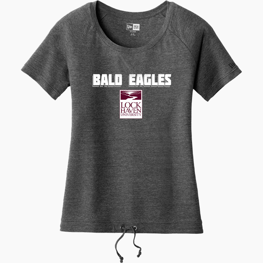 Lock Haven Bald Eagles <span class="pdp-name-mascot">Lock Haven University Bald Eagles</span> New Era Women's Tri-Blend Short Sleeve Cinched Tee
