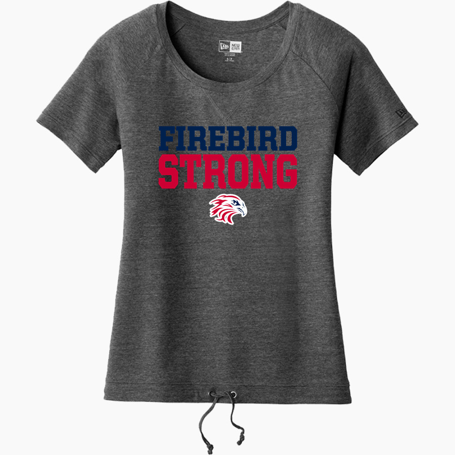 Firebirds Fastpitch The Official Online Store <span class="pdp-name-mascot">Firebirds Fastpitch Softball</span> New Era Women's Tri-Blend Short Sleeve Cinched Tee