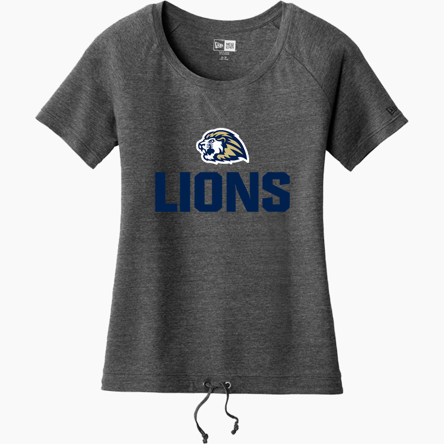 Calvary Lions <span class="pdp-name-mascot">Calvary Lions</span> New Era Women's Tri-Blend Short Sleeve Cinched Tee