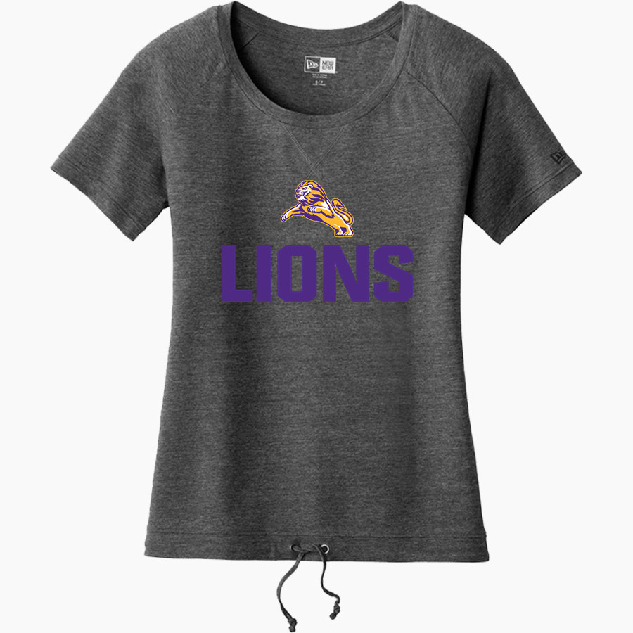 Gospel Light Christian Lions <span class="pdp-name-mascot">Gospel Light Christian School Lions</span> New Era Women's Tri-Blend Short Sleeve Cinched Tee
