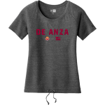 De Anza Mountain Lions <span class="pdp-name-mascot">De Anza Lions</span> New Era Women's Tri-Blend Short Sleeve Cinched Tee Front Thumbnail