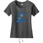 Trinity Waconia Tigers <span class="pdp-name-mascot">Trinity Wachovia Tigers</span> New Era Women's Tri-Blend Short Sleeve Cinched Tee Front Thumbnail