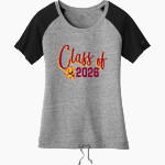 St. Charles Warriors New Era Women's Tri-Blend Short Sleeve Cinched Tee Front Thumbnail