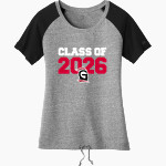 Grace College Lancers <span class="pdp-name-mascot">Grace College Lancers</span> New Era Women's Tri-Blend Short Sleeve Cinched Tee Front Thumbnail