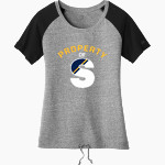 Smith Bears New Era Women's Tri-Blend Short Sleeve Cinched Tee Front Thumbnail