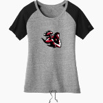 California University of Pennsylvania <span class="pdp-name-mascot">Cal Vulcans</span> New Era Women's Tri-Blend Short Sleeve Cinched Tee Front Thumbnail