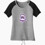 Scottsburg SMS <span class="pdp-name-mascot">Scottsburg SMS</span> New Era Women's Tri-Blend Short Sleeve Cinched Tee Front Thumbnail
