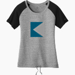 KENNY PIPE & SUPPLY New Era Women's Tri-Blend Short Sleeve Cinched Tee Front Thumbnail