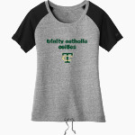 Trinity Catholic Celtics <span class="pdp-name-mascot">Trinity Catholic Celtics</span> New Era Women's Tri-Blend Short Sleeve Cinched Tee Front Thumbnail