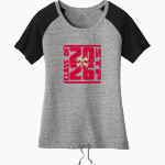 Church & School of St. Peter <span class="pdp-name-mascot">n/a</span> New Era Women's Tri-Blend Short Sleeve Cinched Tee Front Thumbnail