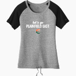 Plainfield East Bengals New Era Women's Tri-Blend Short Sleeve Cinched Tee Front Thumbnail