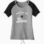 Paideia High Bears <span class="pdp-name-mascot">Paideia High School Bears</span> New Era Women's Tri-Blend Short Sleeve Cinched Tee Front Thumbnail