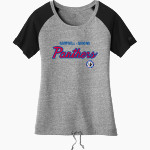 CAMPBELL-SAVONA HIGH SCHOOL PANTHERS <span class="pdp-name-mascot">CAMPBELL - SAVONA PANTHERS</span> New Era Women's Tri-Blend Short Sleeve Cinched Tee Front Thumbnail