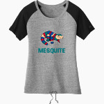 Mesquite Gila Monsters New Era Women's Tri-Blend Short Sleeve Cinched Tee Front Thumbnail