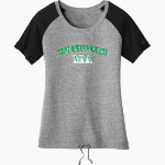 Mount Alvernia Academy Hawks <span class="pdp-name-mascot">Mount Alvernia Academy Hawks</span> New Era Women's Tri-Blend Short Sleeve Cinched Tee Front Thumbnail