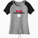 AWAKE Basketball AWAKE Basketball <span class="pdp-name-mascot">AWAKE Basketball</span> New Era Women's Tri-Blend Short Sleeve Cinched Tee Front Thumbnail