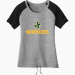 JUPITER HIGH SCHOOL WARRIORS <span class="pdp-name-mascot">JUPITER WARRIORS</span> New Era Women's Tri-Blend Short Sleeve Cinched Tee Front Thumbnail